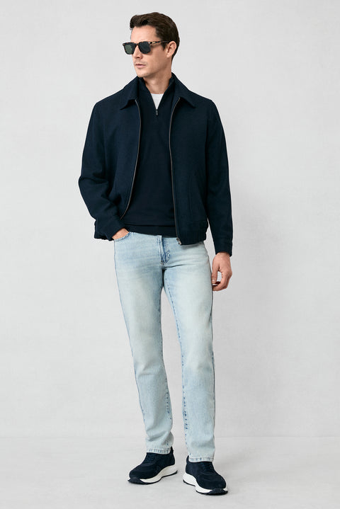 Açık Mavi Bootcut Fit Pamuk Denim Pantolon