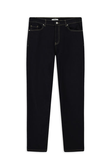  Koyu Lacivert Regular Fit Düz Pamuklu 5 Cep Denim Pantolon