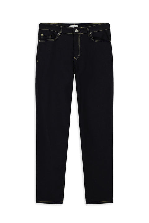 Koyu Lacivert 6 Drop Regular Fit Standart Kesim Likralı Esnek Denim Pantolon