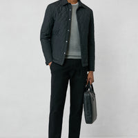 Black Tapered Fit Lycra Stretch Denim Pants