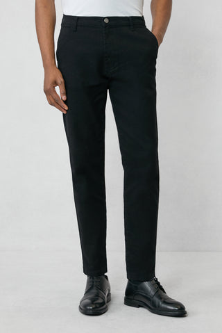  Siyah Tapared Fit Likral? Esnek Denim Pantolon-Ki??l?