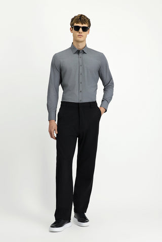  Siyah Slim Fit Dar Kesim Likralı Kanvas / Chino Pantolon