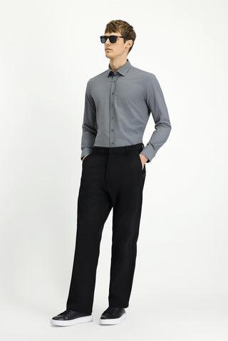  Siyah Slim Fit Dar Kesim Likralı Kanvas / Chino Pantolon