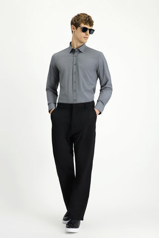  Siyah 7 Drop Slim Fit Dar Kesim Likralı Kanvas / Chino Pantolon