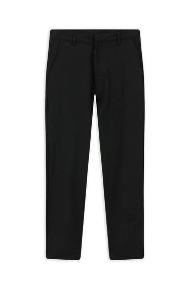 Siyah Slim Fit Dar Kesim Likralı Kanvas / Chino Pantolon