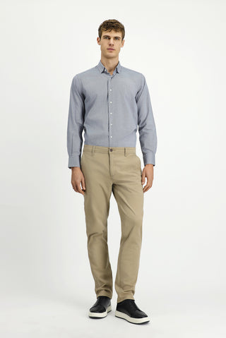  Orta Bej Regular Fit Likralı Kanvas / Chino Pantolon