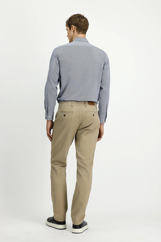  Orta Bej Regular Fit Likralı Kanvas / Chino Pantolon