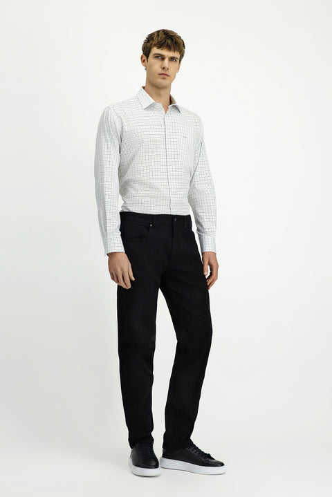 Siyah 6 Drop Regular Fit Standart Kesim Likralı Kanvas / Chino Pantolon