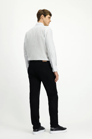  Siyah Regular Fit Likralı Kanvas / Chino Pantolon