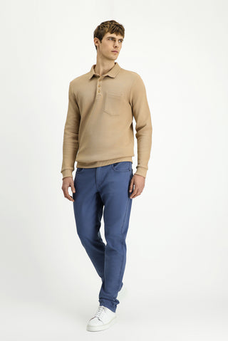  Mavi Regular Fit Likralı Kanvas / Chino Pantolon