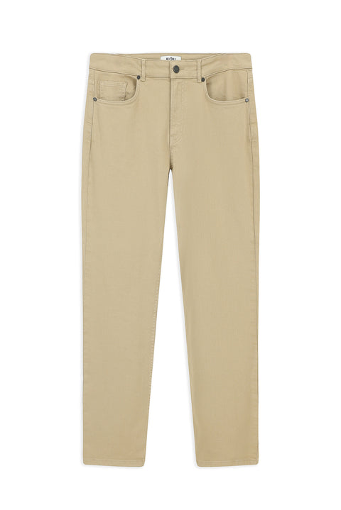 Açık Bej 6 Drop Regular Fit Standart Kesim Likralı Kanvas / Chino Pantolon