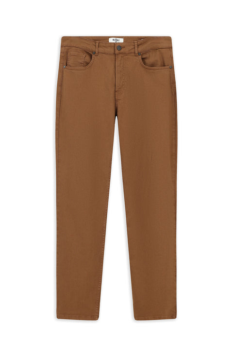 Tarçın  Regular Fit Standart Kesim Likralı Kanvas / Chino Pantolon
