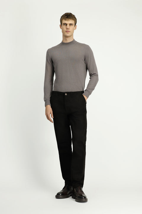 Orta Kahve 6 Drop Regular Fit Standart Kesim Likralı Kanvas / Chino Pantolon