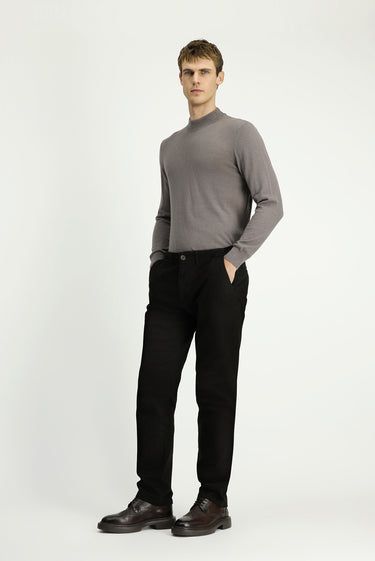 Orta Kahve Regular Fit Likralı Kanvas / Chino Pantolon