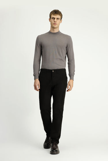 Orta Kahve Regular Fit Likralı Kanvas / Chino Pantolon