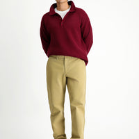Açık Bej Regular Fit Likralı Kanvas / Chino Pantolon