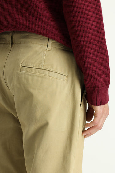 Açık Bej Regular Fit Likralı Kanvas / Chino Pantolon