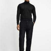 Orta Antrasit Regular Fit Likralı Kanvas / Chino Pantolon