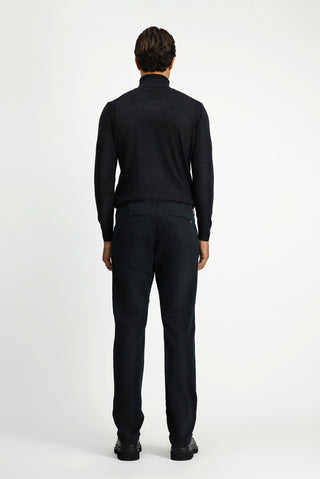  Orta Antrasit Regular Fit Likralı Kanvas / Chino Pantolon