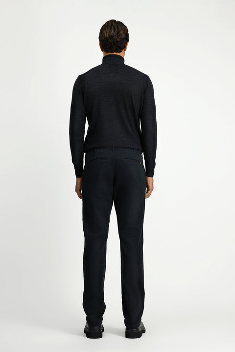 Orta Antrasit 6 Drop Regular Fit Standart Kesim Likralı Kanvas / Chino Pantolon