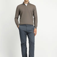 Orta Füme 4 Drop Relaxed Fit Rahat Kesim Yandan Cep Likralı Kanvas / Chino Pantolon