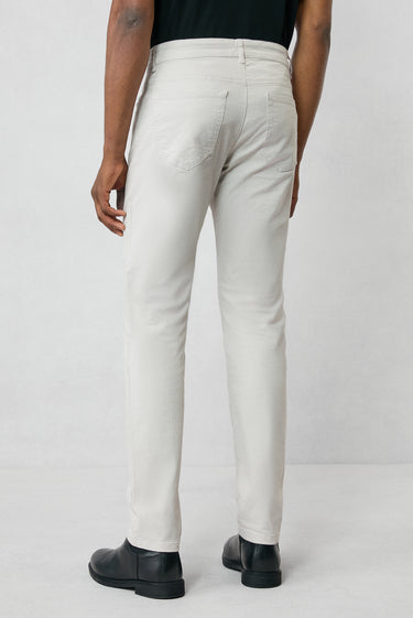 Açık Gri 7 Drop Slim Fit Dar Kesim Likralı Esnek Kanvas / Chino Pantolon