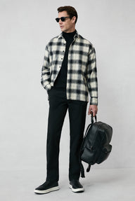  Siyah 6 Drop Regular Fit Standart Kesim Likral? Esnek Yandan Cep Kanvas / Chino Pantolon-Ki??l?