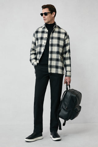  Siyah 6 Drop Regular Fit Standart Kesim Pamuklu Spor Pantolon