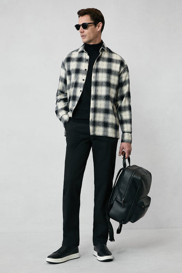  Siyah 6 Drop Regular Fit Standart Kesim Pamuklu Spor Pantolon