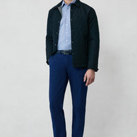 Orta Lacivert 6 Drop Regular Fit Standart Kesim Pamuklu Spor Pantolon