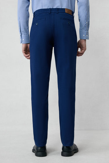 Orta Lacivert 6 Drop Regular Fit Standart Kesim Pamuklu Spor Pantolon