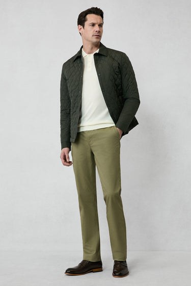  Orta Haki 6 Drop Regular Fit Standart Kesim Pamuklu Spor Pantolon