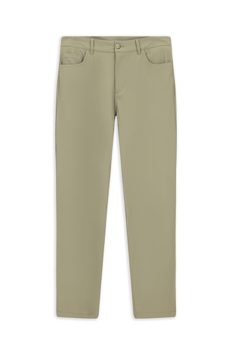 Orta Bej Techno-Line 6 Drop Regular Fit Standart Kesim Çantalı Kanvas / Chino Pantolon