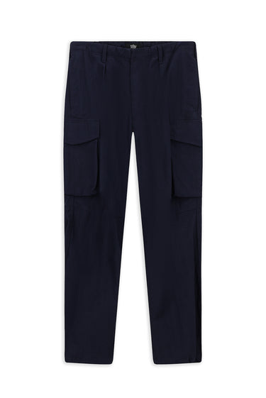 Koyu Lacivert Engineered Fit Pamuklu Kargo Pantolon