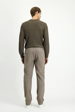  Orta Vizon Regular Fit Beli Lastikli İpli Örme Jogger Pantolon