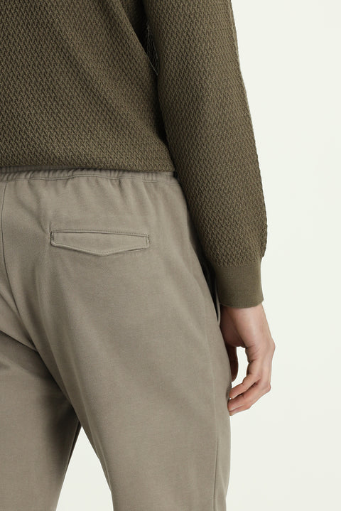 Orta Vizon 6 Drop Regular Fit Standart Kesim Beli Lastikli İpli Örme Jogger Pantolon