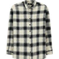 Siyah Uzun Kol Oversize Ekstra Rahat Kesim Ekose Pamuk Oduncu Kışlık Gömlek