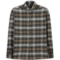 Orta Kahve Uzun Kol Oversize Ekstra Rahat Kesim Ekose Pamuk Oduncu Kışlık Gömlek