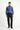  İndigo Uzun Kol Slim Fit Dar Kesim Spor Desenli Pamuk Denim Gömlek