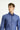  İndigo Uzun Kol Slim Fit Dar Kesim Spor Desenli Pamuk Denim Gömlek
