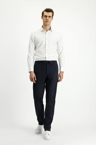  Beyaz Uzun Kol Slim Fit Dar Kesim Klasik Pamuklu Gömlek