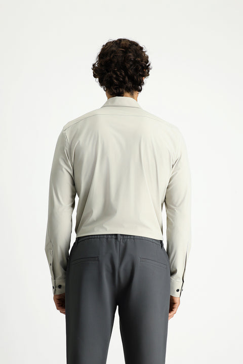 Taş Techno-Line Uzun Kol Slim Fit Dar Kesim Klasik Likralı Gömlek