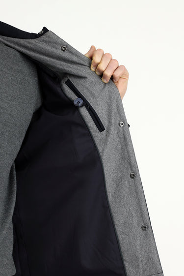 Koyu Lacivert Çıtçıtlı Kapitone Mevsimlik Mont