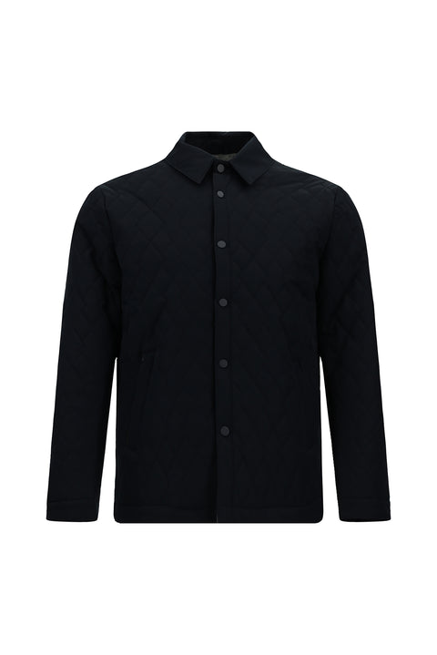 Koyu Lacivert Çıtçıtlı Kapitone Mevsimlik Mont