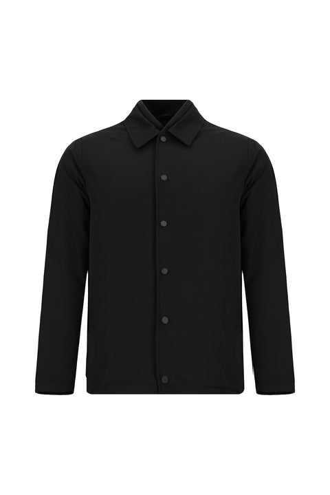 Siyah Çıtçıtlı Kapitone Mevsimlik Pamuklu Mont