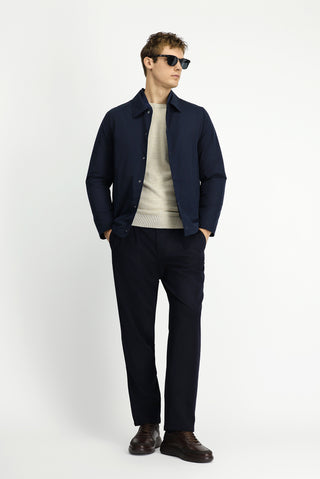  Koyu Lacivert Çıtçıtlı Kapitone Mevsimlik Pamuklu Mont