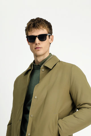  Açık Haki Çıtçıtlı Kapitone Mevsimlik Pamuklu Mont