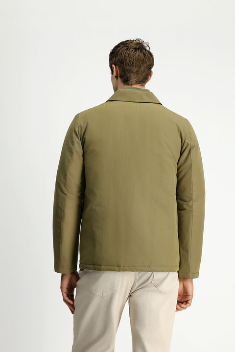 Açık Haki Çıtçıtlı Kapitone Mevsimlik Pamuklu Mont