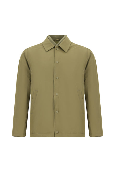 Açık Haki Çıtçıtlı Kapitone Mevsimlik Pamuklu Mont