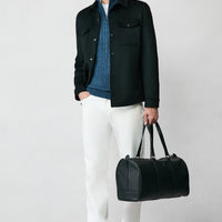 Siyah Çıtçıtlı Mevsimlik Pamuklu Ceket / Mont